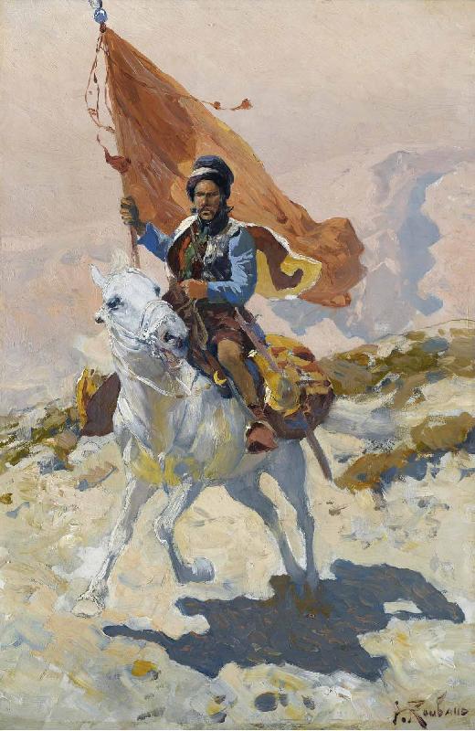 Franz Roubaud Circassian rider oil painting picture